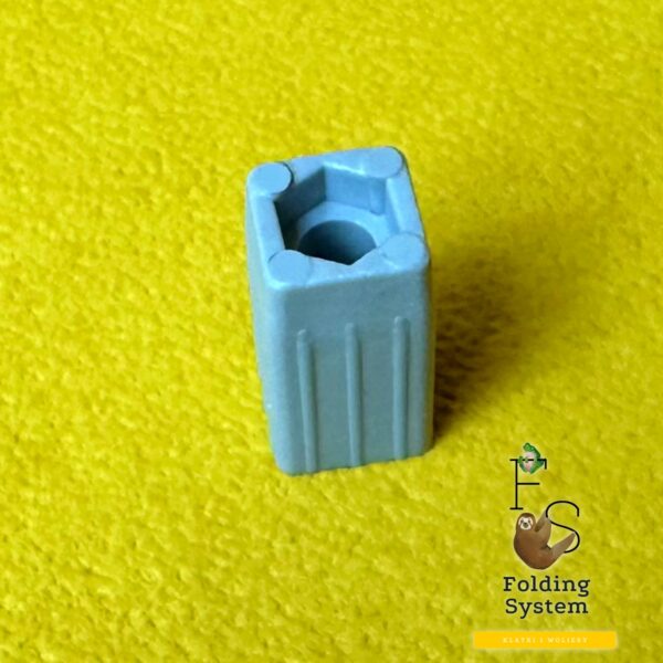 15x15-1D1-1.jpeg Złączka plastikowa, łącznik do profili 15x15x1mm łącznik poprzeczek szary