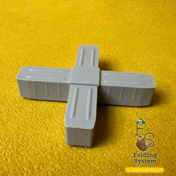 15x15-2D4.jpeg Złączka plastikowa, łącznik do profili 15x15x1mm krzyżowe łączenie X