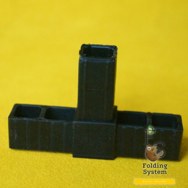 20x20x15-2D-3W-20C-czarny-1.jpg Złączka plastikowa, łącznik do profili 20x20x1,5mm T-owa czarna