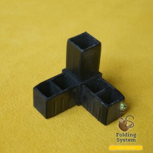 Złączka plastikowa, łącznik do profili 20x20x1,5mm Rogowa czarna