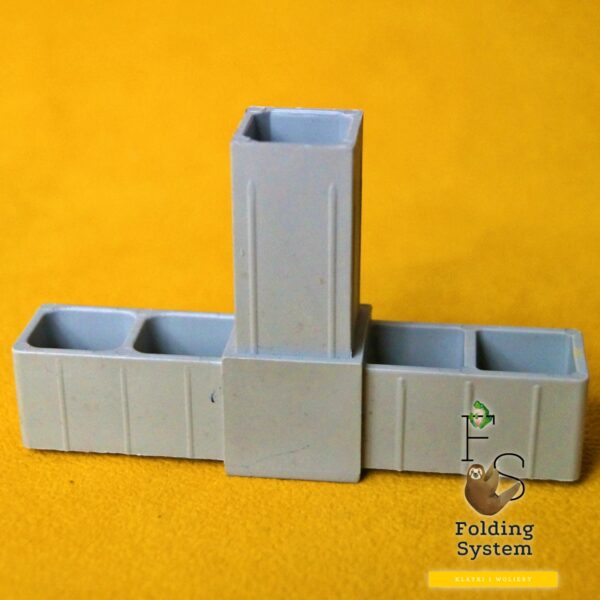 Złączka plastikowa, łącznik do profili 25x25x2mm T-owa szara