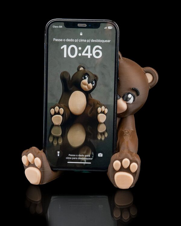 Beary_Handy_Phone_Holder1_5785e94359.jpg Siedzący Miś 3D – Uroczy statyw na telefon
