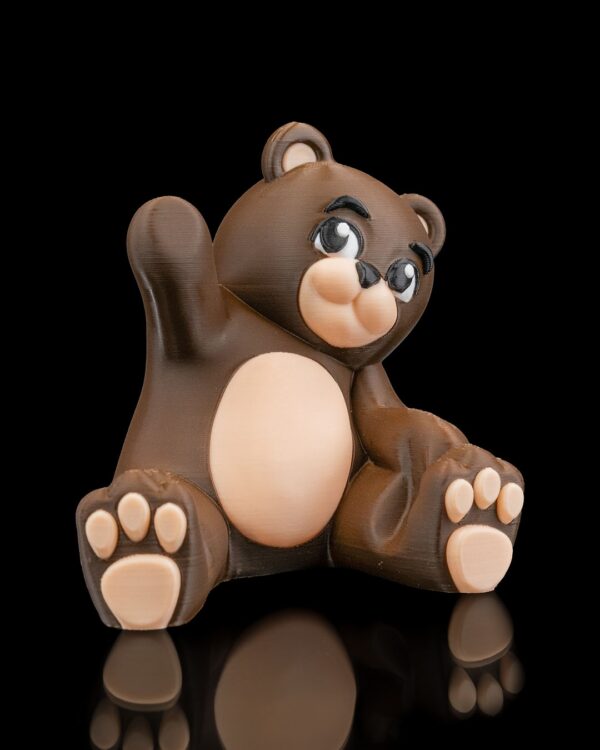 Beary_Handy_Phone_Holder2_29cdfc407b.jpg Siedzący Miś 3D – Uroczy statyw na telefon