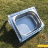 Miska zawieszana, kompielówka L 37x22x20cm 1,1-6,9L na siatkę, do ściany