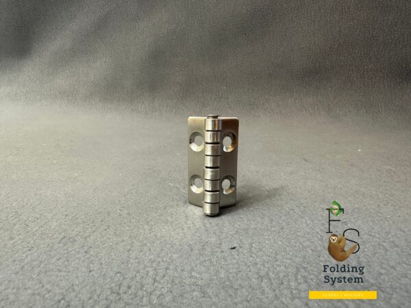Zawias nierdzewny INOX 304 – średni, bez sprężyny, gruby 40x30x1,5mm