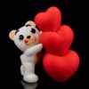Miś 3D z podświetlanymi sercami “I Love You” – Magiczny wyraz miłości